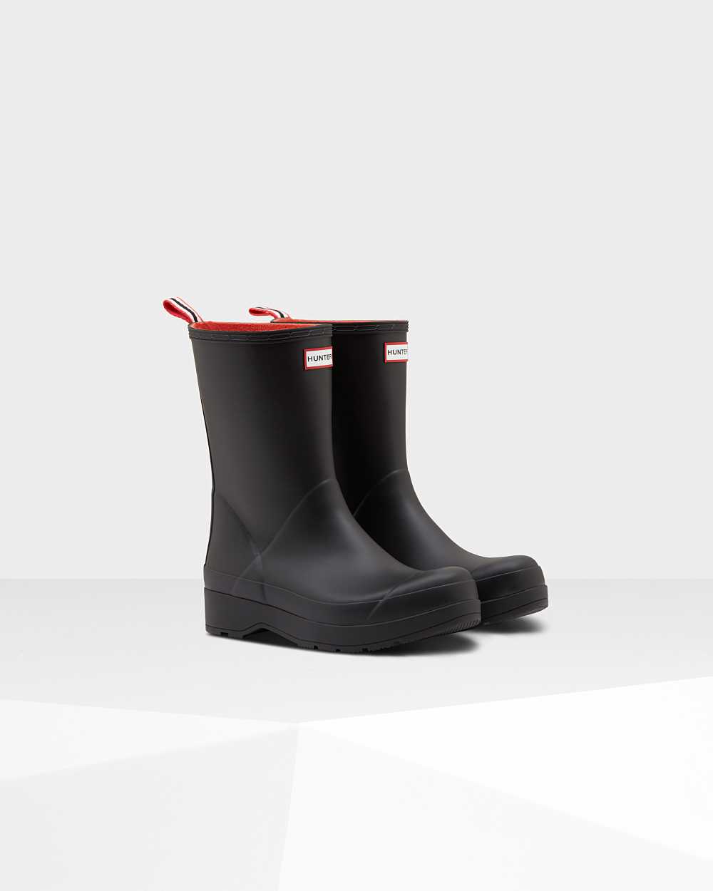 Hunter Original Play Insulated Mid-Height Men's Rain Boots NZ-79959T Black
